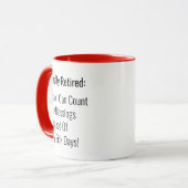 Mug Humour à la retraite (Devant gauche)