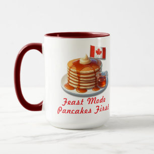 Mug Humour Action de grâce Canada Petit déjeuner crêpe