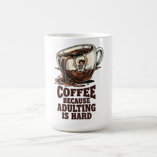 Mug Humour Adulte Relatable Amoureux du Café