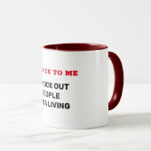 Mug Humour anesthésiste (Devant droit)