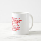 Mug Humour anesthésiste ... Modélisation de la carrièr (Devant droit)