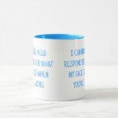Mug Humour bleu clair et blanc | Funny Sarcastique (Centre)