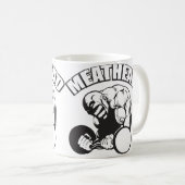 Mug humour "Body building" - MEATHEAD (Devant droit)