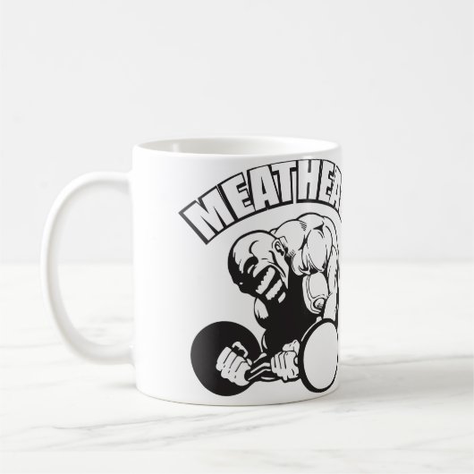 Mug humour "Body building" - MEATHEAD (Gauche)
