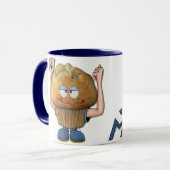 Mug Humour bourré de muffin (Devant gauche)