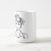 Mug Humour Café | Café, Caféine, Répéter (Centre)