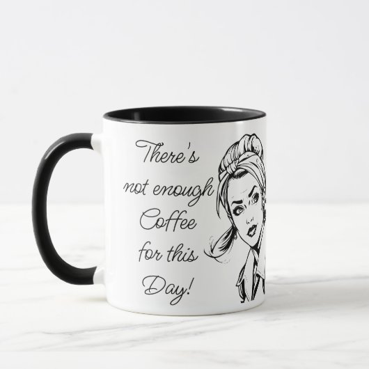 Mug Humour Café | Citation Sarcastique Drôle (Gauche)