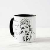 Mug Humour Café | Citation Sarcastique Drôle (Devant gauche)