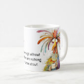 Mug Humour café coq biscuit (Devant droit)