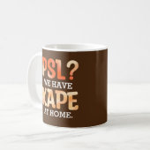 Mug HUMOUR café d'automne PSL vs Kape Filipino 11oz (Devant gauche)