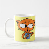 Mug HUMOUR CAFÉ DIT Cat-caricature mou (Gauche)