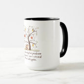 Mug Humour d'arbre généalogique (Devant droit)