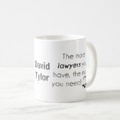 Mug Humour d'avocat (Devant droit)