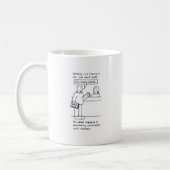 Mug Humour de bibliothécaire, client parlant du temps (Gauche)