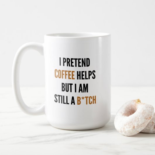 Mug Humour de bureau amusant (Avec donut)