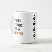 Mug Humour de bureau amusant (Devant gauche)