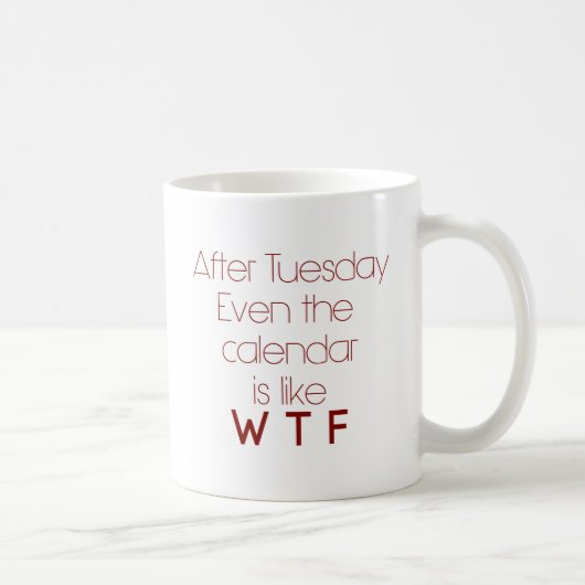 Mug Humour de bureau de WTF (Droite)