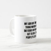Mug humour de bureau drôle (Devant gauche)