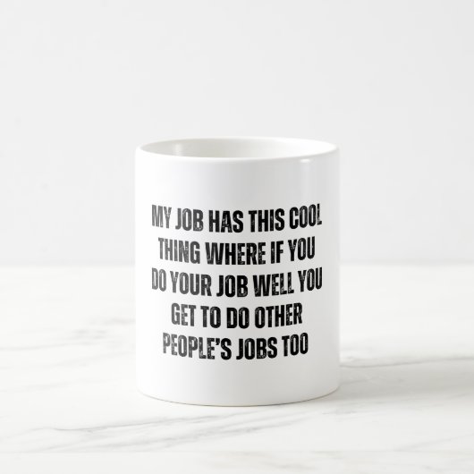 Mug humour de bureau drôle (Centre)