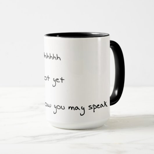 Mug humour de café (Devant droit)