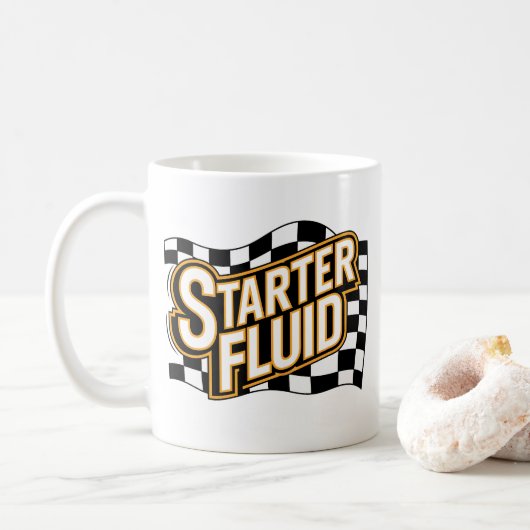 Mug Humour de café de voiture Liquide de démarrage (Avec donut)