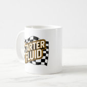 Mug Humour de café de voiture Liquide de démarrage (Devant gauche)