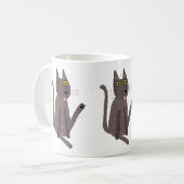 Mug Humour de chat drôle (Devant gauche)