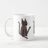 Mug Humour de chat drôle (Gauche)