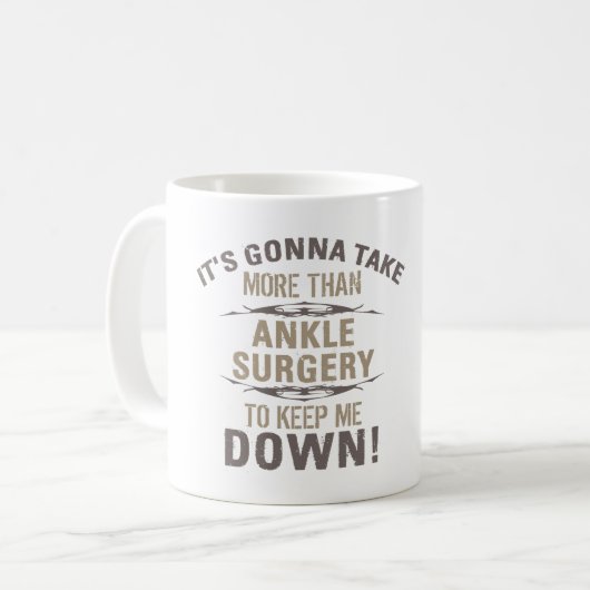 Mug Humour de chirurgie Ankle (Devant gauche)