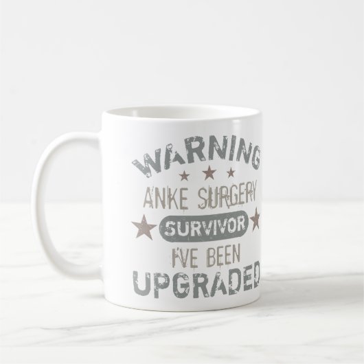 Mug Humour de chirurgie Ankle amélioré (Gauche)