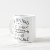 Mug Humour de chirurgie cardiaque amélioré (Devant gauche)