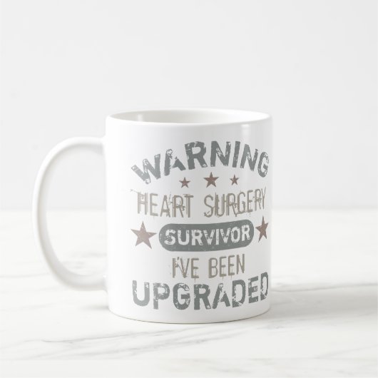Mug Humour de chirurgie cardiaque amélioré (Gauche)