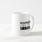 Mug Humour de comptabilité - le comptable aiment (Devant droit)