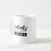 Mug Humour de comptabilité - le comptable aiment (Devant gauche)
