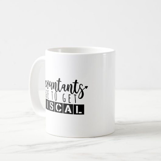 Mug Humour de comptabilité - le comptable aiment (Devant gauche)