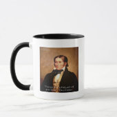 Mug Humour de Davy Crockett "Aller au Texas" (Gauche)