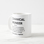 Mug Humour de définition du mécanicien (Devant gauche)