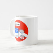 Mug Humour de dessin animé chrétien pro évangélique (Devant gauche)