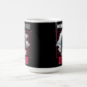 Mug Humour de développeur Web « Le singe voit, code, f (Centre)