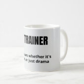 Mug Humour de formateur sportif - Drôle définition (Devant droit)