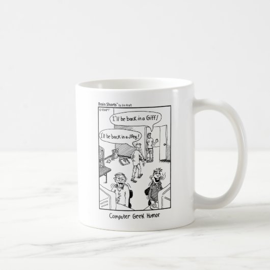 Mug "Humour de geek" par JIM Papier d'emballage (Droite)