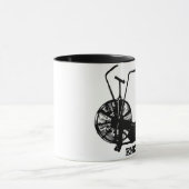 Mug Humour de gym Noir Blanc Drôle Entraînement (Centre)