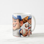Mug Humour de joueur de baseball (Devant droit)