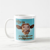 Mug Humour de la vieillesse, Vache Cheeky, Forme Knick (Gauche)