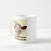 Mug Humour De La Vieillesse, Vache Cheeky, Wee. (Devant gauche)
