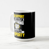 Mug Humour de l'assistance technique - Ne peut pas rép (Devant gauche)