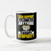 Mug Humour de l'assistance technique - Ne peut pas rép (Gauche)