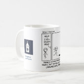 Mug humour de linguiste xkcd - Georgetown OLE (Devant gauche)