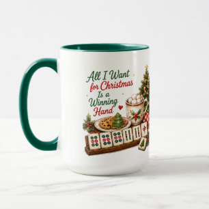 Mug Humour de Mahjong de Noël 