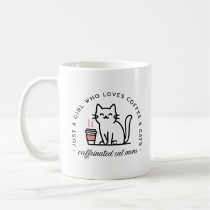 Mug Humour de maman de chat et accro au café